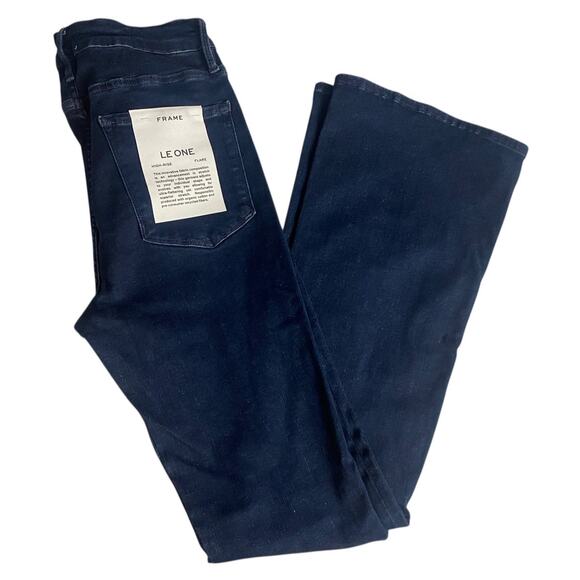 FRAME Le One High-Rise Flare Jeans | Sz 2 = 29-34 NWT - Picture 4 of 6